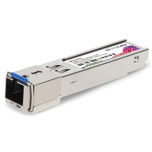 Picture of Calix® 100-01783 Compatible TAA 2.4Gbs/1.2Gbs-B+ SFP Transceiver (SMF, 1490nmTx/1310nmRx, 20km, SC, -40 to 85C)