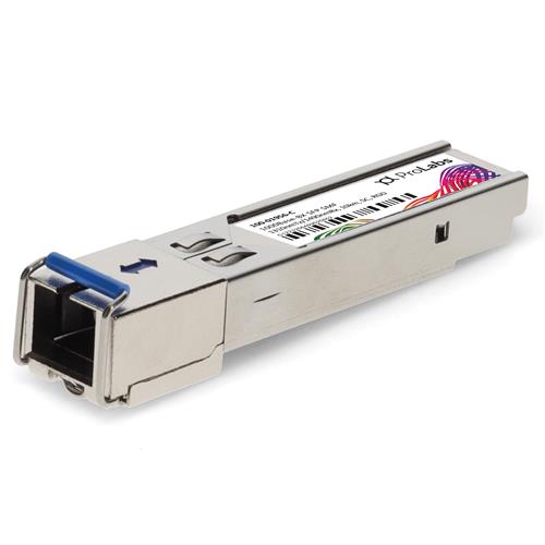 Picture of Calix® 100-01956 Compatible TAA Compliant 1000Base-BX SFP Transceiver (SMF, 1310nmTx/1490nmRx, 10km, SC, -40 to 85C)