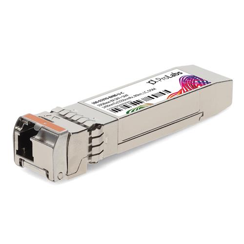Picture of Calix® 100-01970-BX80-U Compatible TAA 10GBase-BX SFP+ Transceiver (SMF, 1490nmTx/1550nmRx, 80km, LC, DOM)