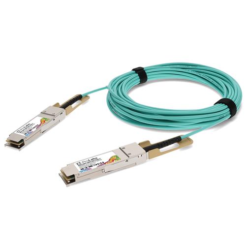 Picture of Brocade® (Formerly) 100G-QSFP-QSFP-AOC-0101 Compatible TAA Compliant 100GBase-AOC QSFP28 Active Optical Cable (850nm, MMF, 1m)