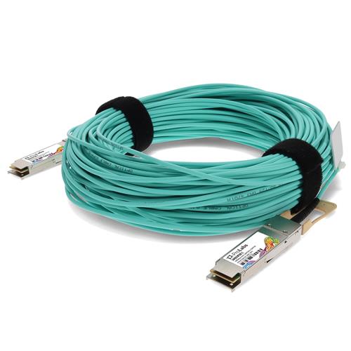 Picture of ADTRAN® 1445019F20C Compatible TAA Compliant 100GBase-AOC QSFP28 Active Optical Cable (850nm, MMF, 20m)