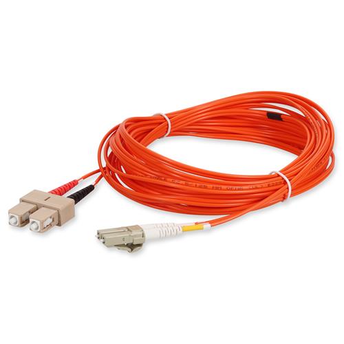 Picture of 2m LC to SC Orange OM1 Duplex OFNR (Riser-Rated) Fiber Patch Cable