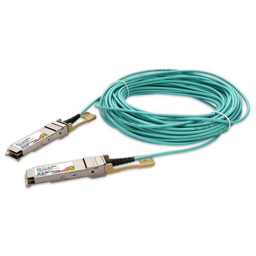 Picture of Arista Networks® A-Q200-Q200-25M Compatible TAA Compliant 200GBase-AOC QSFP56 Active Optical Cable (850nm, MMF, 25m)