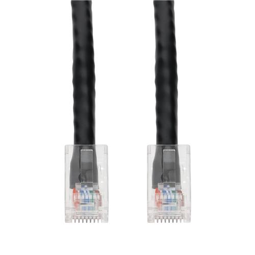 Picture of 100ft Black CAT 6A PVC Ethernet Cable Non-Booted RJ-45 M/M