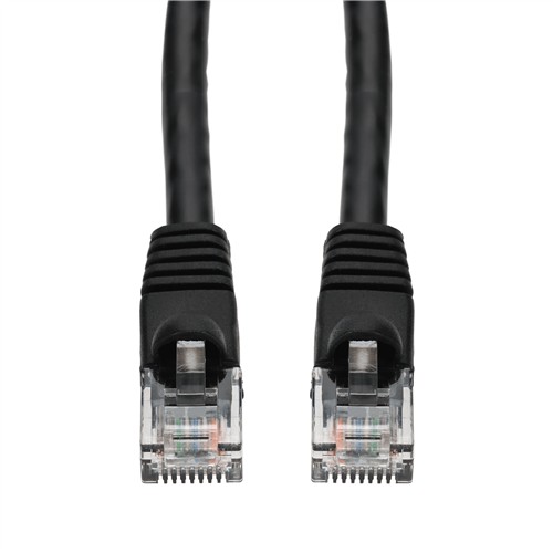 Picture of 5-Pack 10ft Black CAT 6 PVC Ethernet Cable Snagless Bubble Boot RJ-45 M/M
