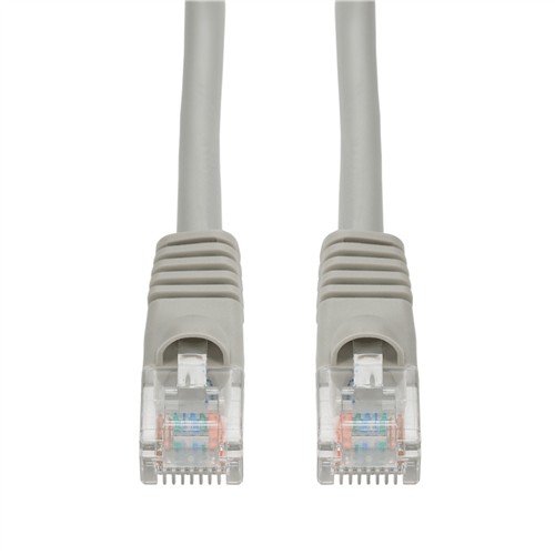 Picture of 5-Pack 10ft Gray CAT 6 PVC Ethernet Cable Snagless Bubble Boot RJ-45 M/M