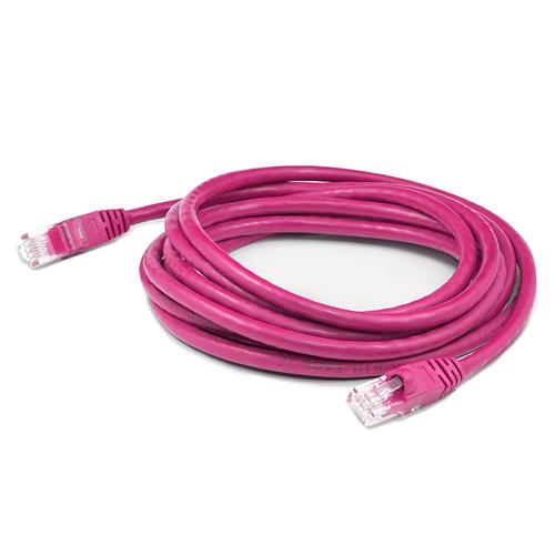 Picture of 10ft Pink CAT 6 Riser Ethernet Cable Snagless Bubble Boot RJ-45 M/M
