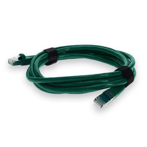 Picture of 10ft Green CAT 7 Shielded (S/FTP) PVC Ethernet Cable Snagless Bubble Boot RJ-45 M/M