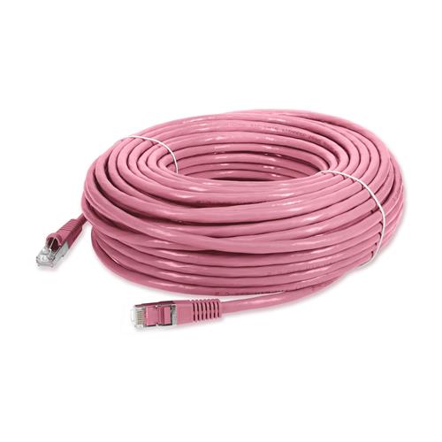 Picture of 125ft RJ-45 (Male) to RJ-45 (Male) Pink Cat6 Straight STP PVC Copper Patch Cable