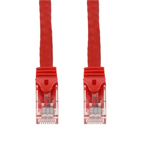 Picture of 14ft Red CAT 6 PVC Ethernet Cable Snagless Easy Boot RJ-45 M/M