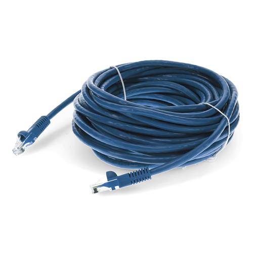 Picture of 15ft Blue CAT 6 PVC Ethernet Cable Snagless Bubble Boot RJ-45 M/M