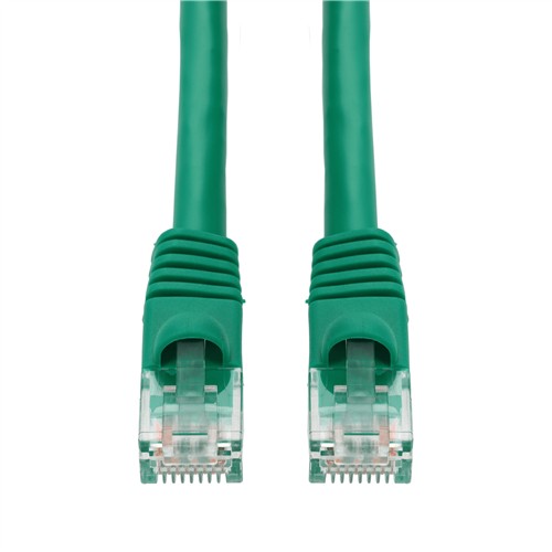 Picture of 15ft Green CAT 6 PVC Ethernet Cable Snagless Bubble Boot RJ-45 M/M