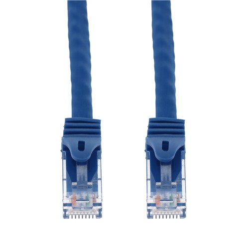 Picture of 15ft Blue CAT 6 PVC Ethernet Cable Snagless Easy Boot RJ-45 M/M