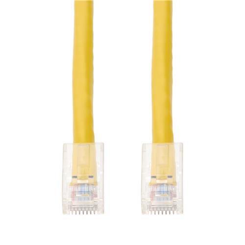 Picture of 2ft Yellow CAT 5E PVC Ethernet Cable Non-Booted RJ-45 M/M
