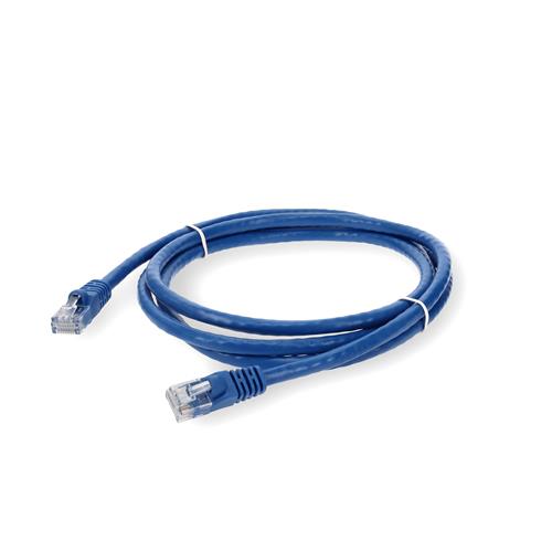 Picture of 2ft Blue CAT 6 PVC Ethernet Cable Snagless Bubble Boot RJ-45 M/M