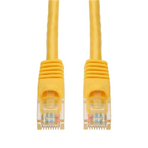 Picture of 3m Yellow CAT 5E PVC Ethernet Cable Snagless Bubble Boot RJ-45 M/M