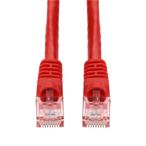 Picture of 40ft Red CAT 5E PVC Ethernet Cable Snagless Bubble Boot RJ-45 M/M