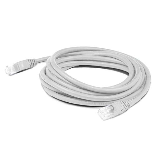 Picture of 5ft White CAT 6A Shielded PVC Ethernet Cable Snagless Easy Clear Boot RJ-45 M/M