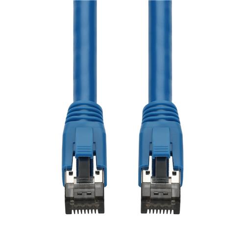 Picture of 5-Pack 5ft Blue CAT 8 Shielded (S/FTP) PVC Ethernet Cable Snagless Easy Boot RJ-45 M/M