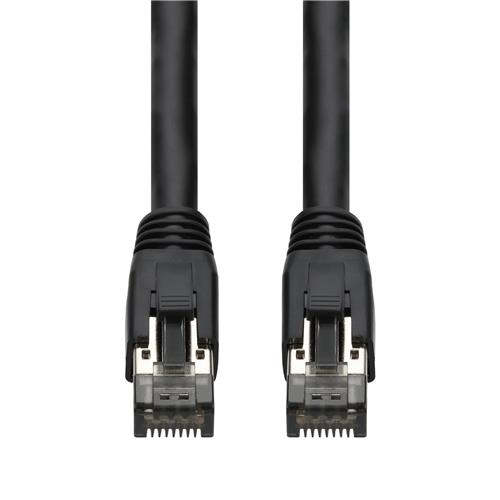 Picture of 25-Pack 5ft Black CAT 8 Shielded (S/FTP) PVC Ethernet Cable Snagless Easy Boot RJ-45 M/M