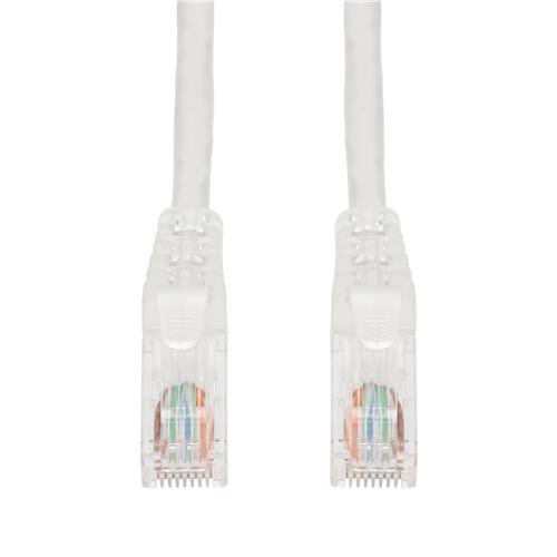 Picture of 6ft White CAT 6 PVC Ethernet Cable Snagless Easy Clear Boot TAA RJ-45 M/M