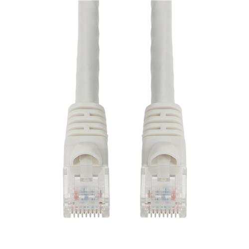 Picture of 7ft White CAT 6 PVC Ethernet Cable Snagless Bubble Boot RJ-45 M/M