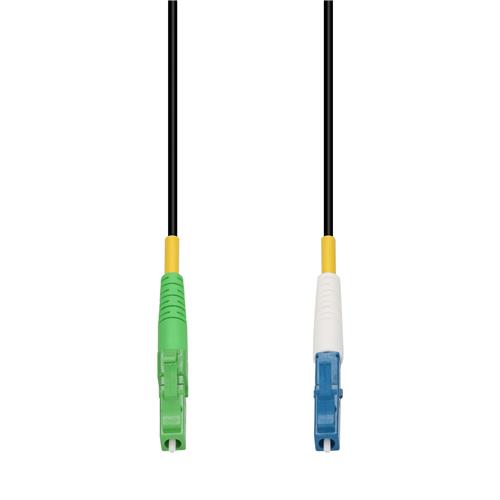 Picture of 10m ALC to LC Black OS2 Simplex OFNR (Riser-Rated) SMF Fiber Outdoor Patch Cable