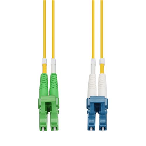 Picture of 15m ALC to LC Yellow OS2 Duplex OFNR (Riser-Rated) SMF Fiber Patch Cable