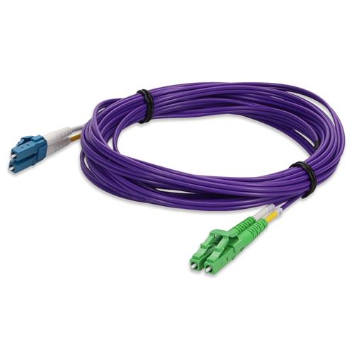 Picture of 5m ALC to LC Purple OS2 Duplex OFNR (Riser-Rated) SMF Fiber Patch Cable