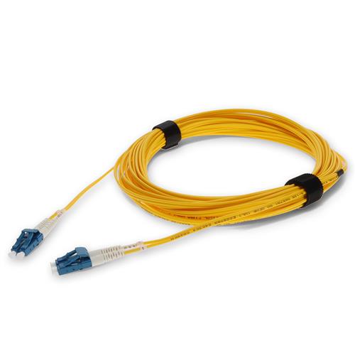 Picture of 5m ALC to LC Yellow OS2 Duplex Microboot, Snagless OFNR (Riser-Rated) SMF Fiber Patch Cable