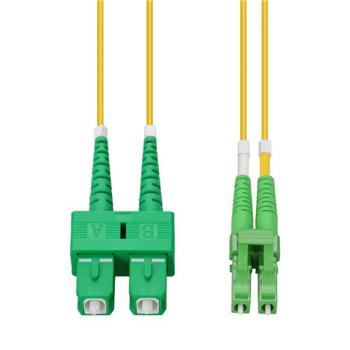 Picture of 1.5m ASC to ALC Yellow OS2 Duplex OFNR (Riser-Rated) SMF Fiber Patch Cable