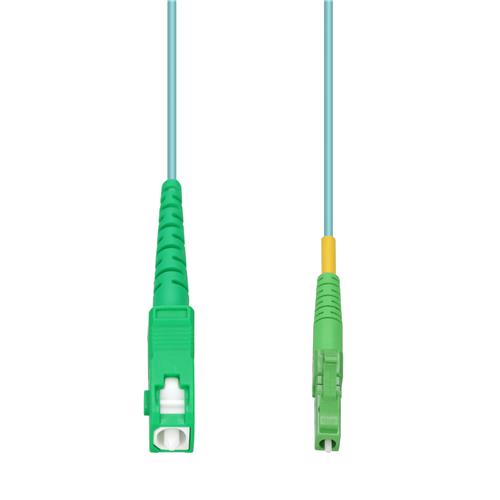 Picture for category 25m ASC to ALC Aqua OM4 Simplex OFNR (Riser-Rated) Fiber Patch Cable