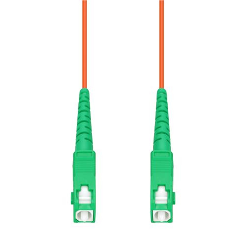 Picture of 20m ASC to ASC Orange OM1 Simplex OFNR (Riser-Rated) MMF Fiber Patch Cable