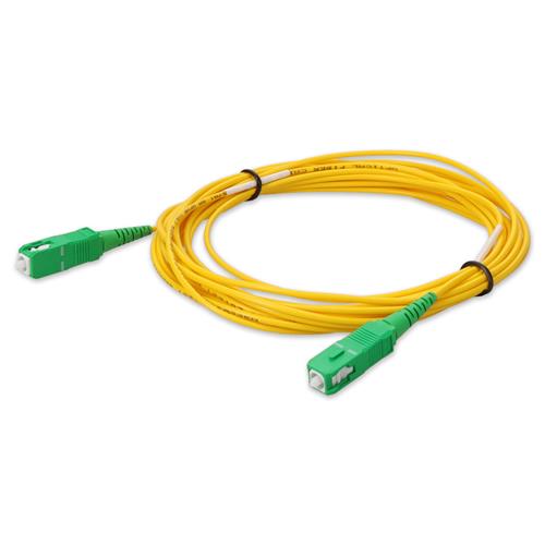 Picture of 2m ASC to ASC Yellow OS2 Simplex Microboot, Snagless OFNR (Riser-Rated) SMF Fiber Patch Cable