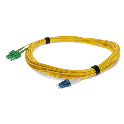 Picture of 18m ASC to LC Yellow OS2 Duplex OFNR (Riser-Rated) SMF Fiber Patch Cable
