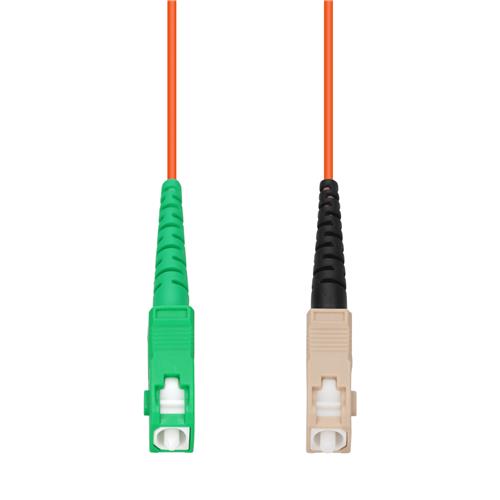 Picture of 15m ASC to SC Orange OM1 Simplex LSZH MMF Fiber Patch Cable