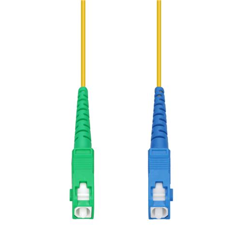 Picture of 16m ASC to SC Yellow OS2 Simplex OFNR (Riser-Rated) SMF Fiber Patch Cable