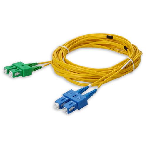 Picture of 3m ASC to SC Yellow OS2 Duplex Microboot, Snagless OFNR (Riser-Rated) SMF Fiber Patch Cable