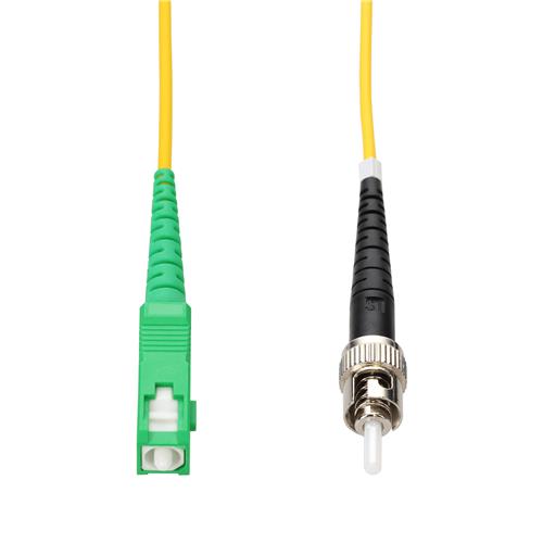 Picture of 3m ASC to ST Yellow OS2 Simplex OFNR (Riser-Rated) SMF Fiber Patch Cable