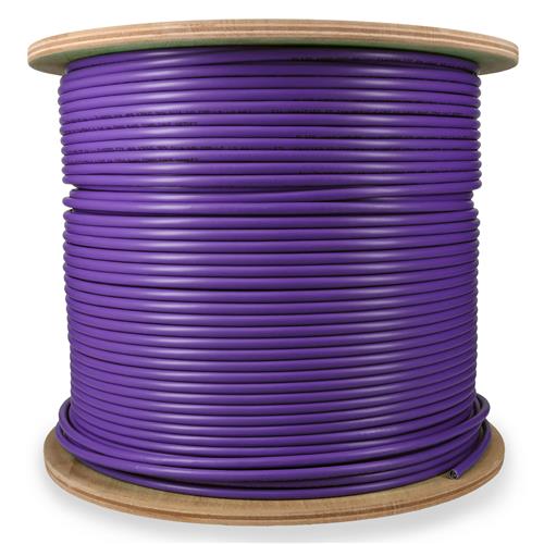 Picture of 1000ft Non-Terminated Purple CAT 6A Shielded Plenum-Rated Bulk Cable