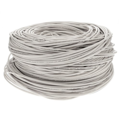 Picture of 1000ft Non-Terminated White CAT 6 PVC Bulk Cable