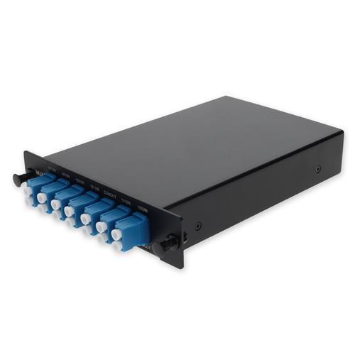 Picture of 4 Channel 1W LGX CWDM MUX and DEMUX (Duplex), 1471nm, 1491nm, 1591nm, 1611nm, with 1310 Port, 1550 Port, and UPC/LC Connector