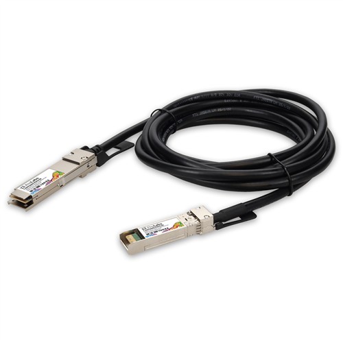 Picture of MSA to Mellanox® Compatible TAA 100GBase-CU DSFP to QSFP56 Direct Attach Cable (Passive Twinax, 0.5m) 30AWG