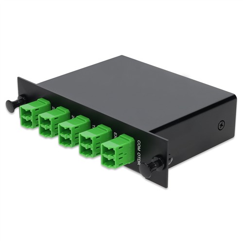 Picture for category 4+3 Channel LGX DWDM Mux/Demux C20–C23 with OTDR, Test Tx/Rx, Upgrade, and Express Ports, LC/APC Connectors.