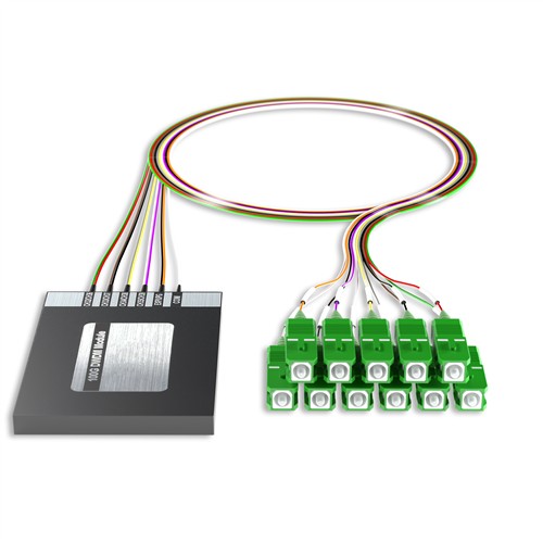 Picture for category 8+2 Channel OSP DWDM Mux/Demux C32-C39 with Upgrade and Express Ports, SC/APC Connectors on 24in Single-Mode Pigtails