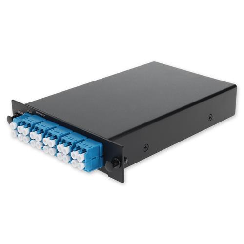 Picture of 8 Channel 1W LGX DWDM MUX and DEMUX (Duplex), ITU 100GHz, Channels 38-45, with Express Port and Monitor Port, and UPC/LC Connectors