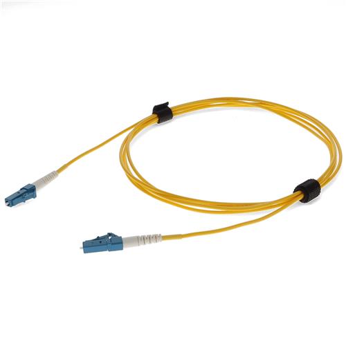 Picture of 0.5m LC to LC Yellow OS2 Simplex OFNR (Riser-Rated) SMF Fiber Patch Cable