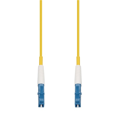 Picture of 19m LC to LC Yellow OS2 Simplex OFNR (Riser-Rated) SMF Fiber Patch Cable