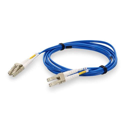 Picture of 1m LC to LC Blue OM4 Duplex OFNR (Riser-Rated) Fiber Patch Cable
