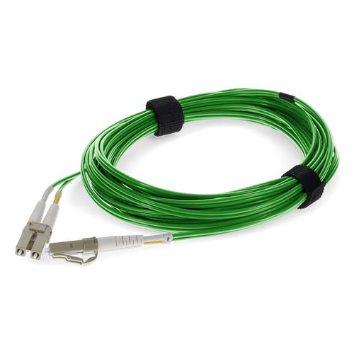 Picture of 2.5m LC to LC Green OM4 Duplex OFNR (Riser-Rated) Fiber Patch Cable
